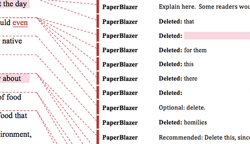 sample proofreading edits